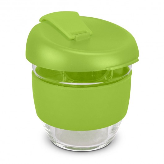B Green 250mL Borosilicate Glass Cups